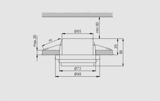 104 50W G6.35 niebieski