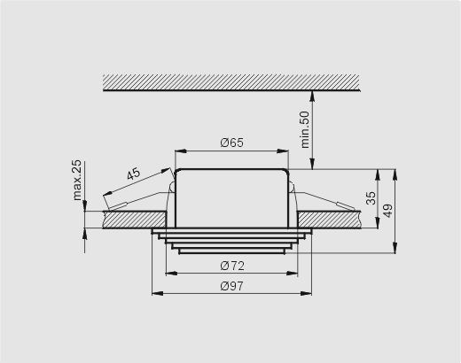 124 50W GU5,3 r�owy