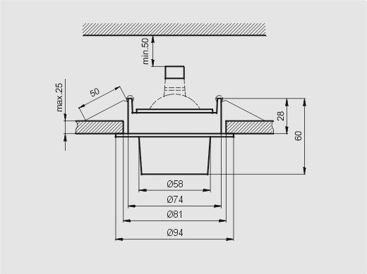 CT-4L 50W GU5,3 mosi�dz/zielony