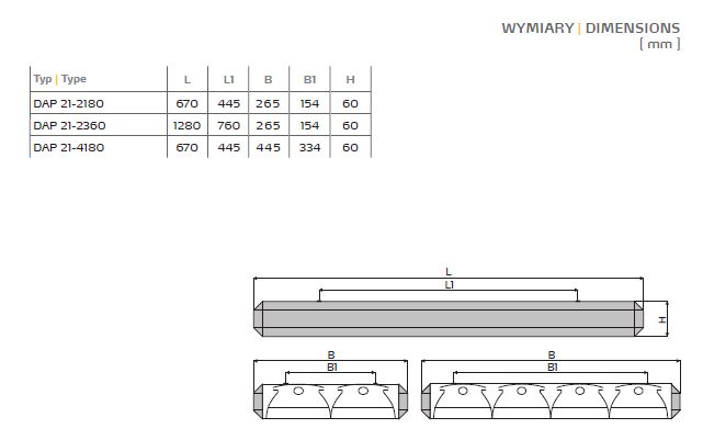 DAP 21M 2x36W