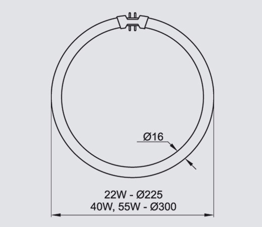 FCS 55W 2700K 2GX13