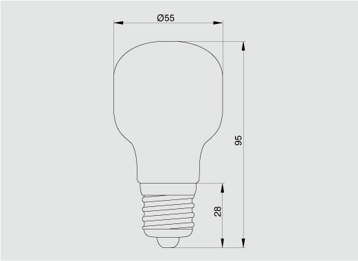 GST 100W E27 opal
