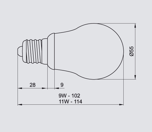 Opal 11W E27 4000K