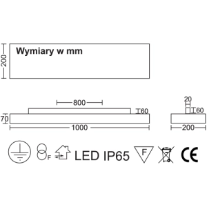 Lampa LED Spec 100 GLP35 22W