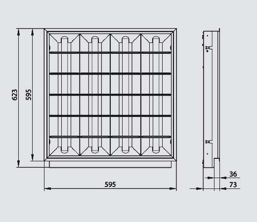 Rastra 104 4x18W ZVMK