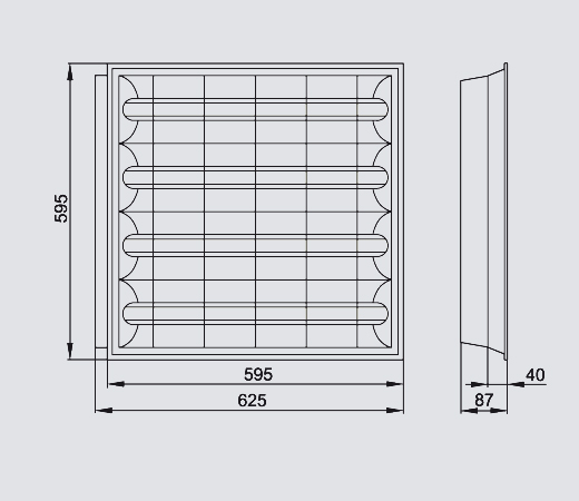 Rastra 104 4x18W PPM