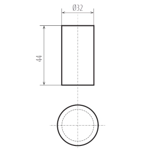 Oprawka ceramiczna E14 szkic