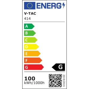 Naświetlacz LED 100W 8200lm 6400K czarny VT-100