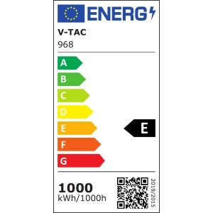 Naświetlacz LED 1000W 120000lm 4000K czarny 120lm/W 100° VT-1055