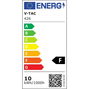 Naświetlacz LED 10W 800lm 6400K IP65 czarny VT-10