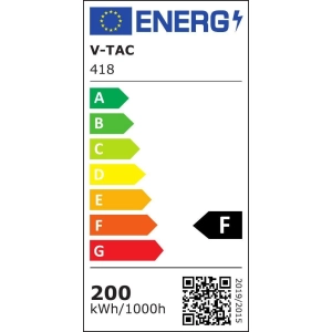 Naświetlacz LED 200W 16000lm 4000K IP65 czarny VT-200