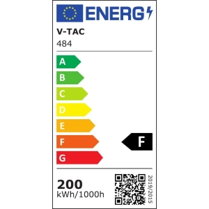 Naświetlacz LED 200W 16000lm 4000K IP65 szary VT-200