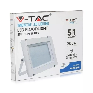Naświetlacz LED 300W 24000lm 4000K IP65 biały VT-300