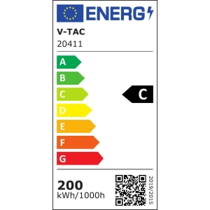 Naświetlacz LED 200W 27350lm 6500K IP65 czarny 137LM/W VT-302