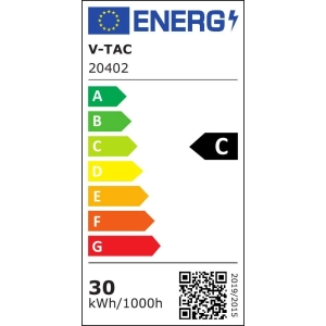 Naświetlacz LED 30W 4100lm 4000K IP65 czarny 137LM/W VT-32