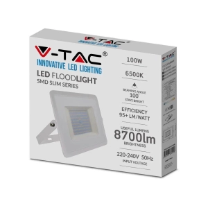 Naświetlacz LED 100W 8700lm 6500K SMD E-Series biały VT-40101