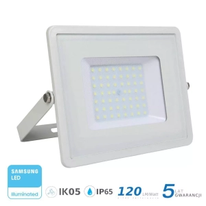 Naświetlacz LED 50 W SLIM biały 120 lm/W VT-56 4000 K 6000 lm SKU 762 V-TAC