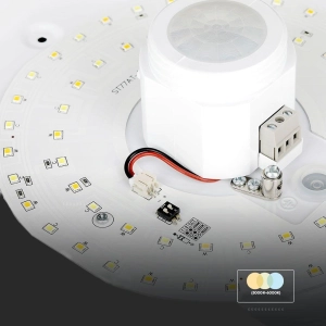 Plafon LED 12W 900lm CCT VT-13CCT z czujnikiem ruchu