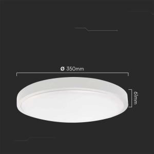 Plafon LED IP44 24W 2500lm 3000K VT-8624S z czujnikiem ruchu