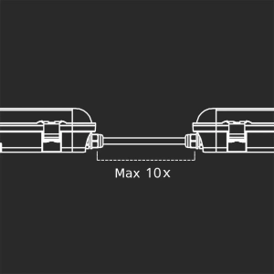 Lampa hermetyczna 150cm IP65 LED 48W 5760lm 6500K VT-1254