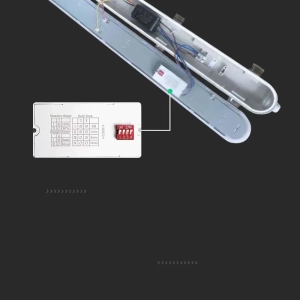 Lampa hermetyczna 150cm IP65 LED 48W 5760lm 4000K VT-150149S czujnik ruchu mikrofalowy