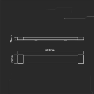 Lampa liniowa 30cm LED 10W 1000lm 6500K VT-8-10