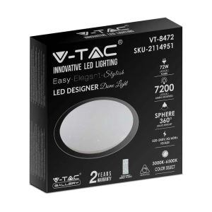 Lampa sufitowa LED 72W 7200lm CCT VT-8472