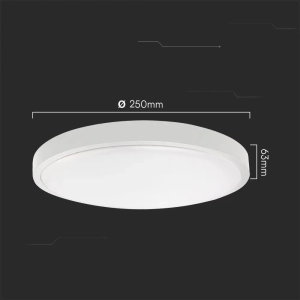 Lampa sufitowa IP44 LED 18W 1830lm 3000K VT-8618