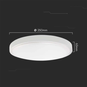 Lampa sufitowa IP44 LED 18W 1830lm 6500K VT-8618
