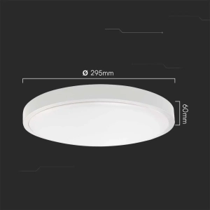 Lampa sufitowa IP44 LED 24W 2500lm 6500K VT-8624