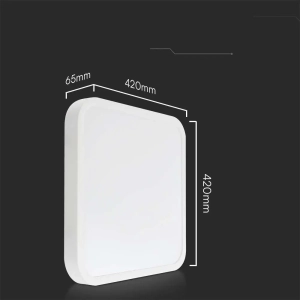 Lampa sufitowa IP44 LED 36W 3820lm 4000K VT-8630S czujnik ruchu mikrofalowy