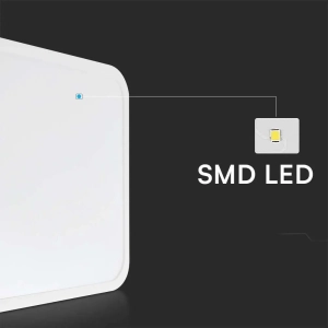 Lampa sufitowa IP44 LED 36W 3820lm 4000K VT-8630S czujnik ruchu mikrofalowy