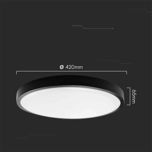 Lampa sufitowa IP44 LED 36W 3820lm 4000K VT-8630S czujnik ruchu mikrofalowy