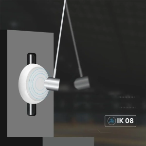 Lampa sufitowa IP54 LED 20W 2700lm CCT VT-8633 czujnik ruchu mikrofalowy