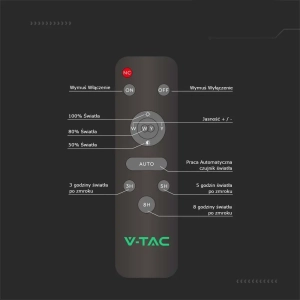 Lampa uliczna solarna IP65 LED 40W 2500lm 4000K VT-15111ST