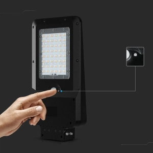 Lampa uliczna solarna IP65 LED 20W 3000lm CCT VT-ST20CCT