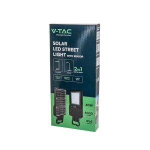 Lampa uliczna solarna IP65 LED 15W 1600lm 6000K ST-15 czujnik ruchu PIR