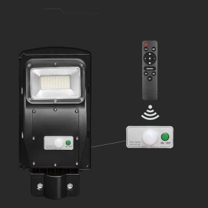 Lampa uliczna solarna IP65 LED 6W 800lm 6000K VT-ST63W