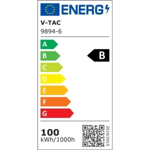 Naświetlacz LED 100W 1850lm 4000K IP65 czarny VT-44105