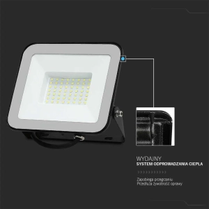 Naświetlacz IP65 LED 50W 4270lm 4000K VT-44055