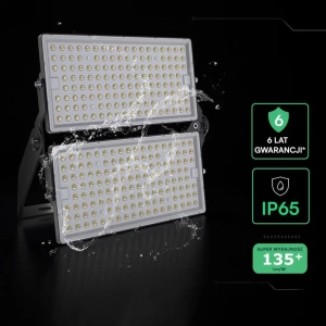 Naświetlacz LED 500W 67500lm 6500K IP65 czarny VT-48500