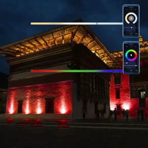 Naświetlacz WI-FI IP65 LED 20W 1500lm RGB CCT VT-5192S czujnik ruchu PIR