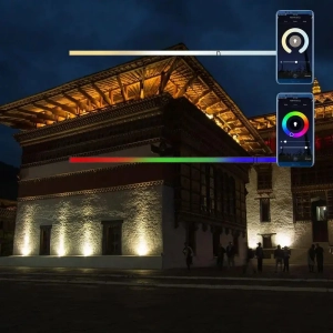 Naświetlacz WI-FI IP65 LED 10W 725lm RGB CCT VT-5191S czujnik ruchu PIR