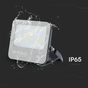 Naświetlacz LED 50W 6750lm 4000K IP65 czarny VT-4455