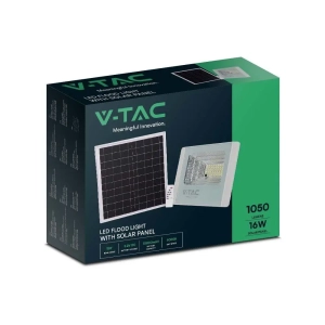 Naświetlacz solarny IP65 LED 16W 1050lm 6000K VT-40W