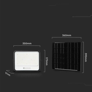Naświetlacz solarny IP65 LED 25W 3000lm CCT VT-404W