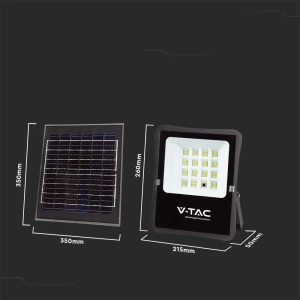 Naświetlacz solarny IP65 LED 16W 1600lm 4000K VT-55200