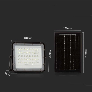 Naświetlacz solarny IP65 LED 6W 400lm 6400K VT-40W