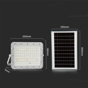 Naświetlacz solarny IP65 LED 15W 1200lm 6400K VT-120W-W