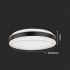 Lampa sufitowa LED 38W 4050lm 4000K VT-7757